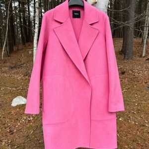 Theory Boy Coat, Size S, Pink